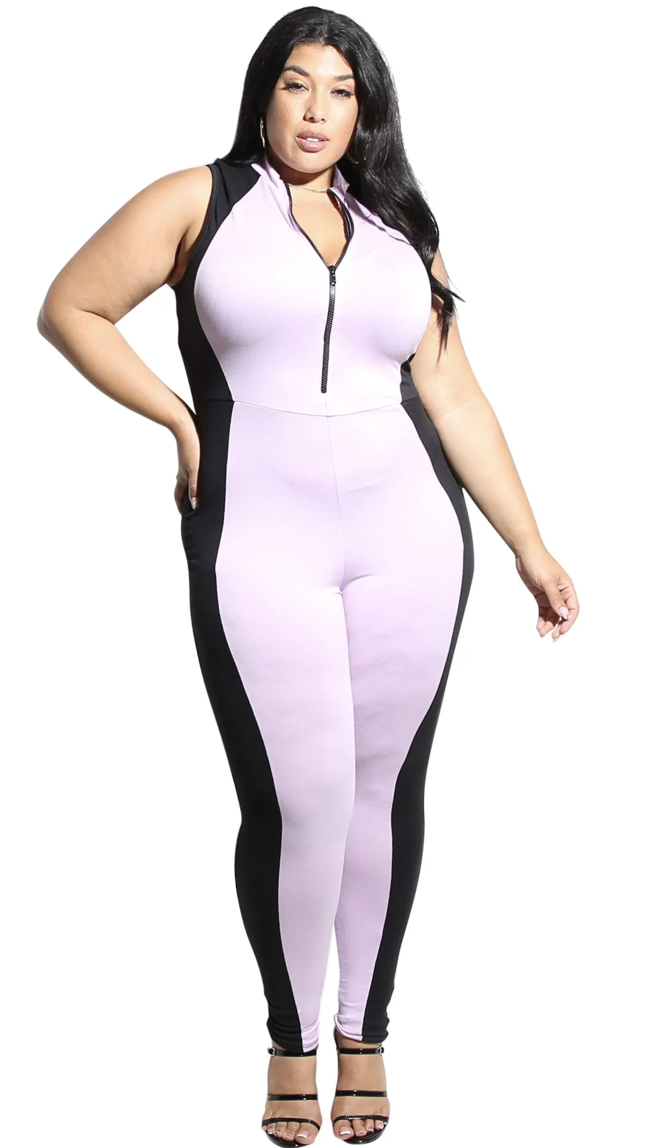 Hanging Around Jumper (Lavender/Black) sold by Boughie Curves product image thumbnail 2