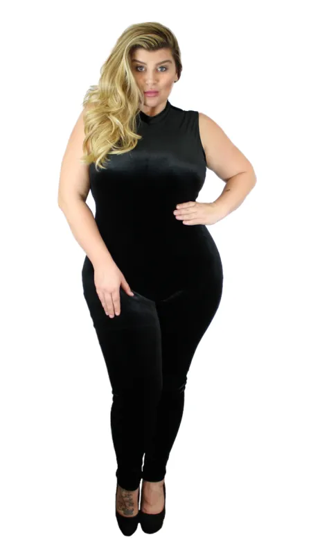 Sweet Velvet Jumper (Black) sold by Boughie Curves