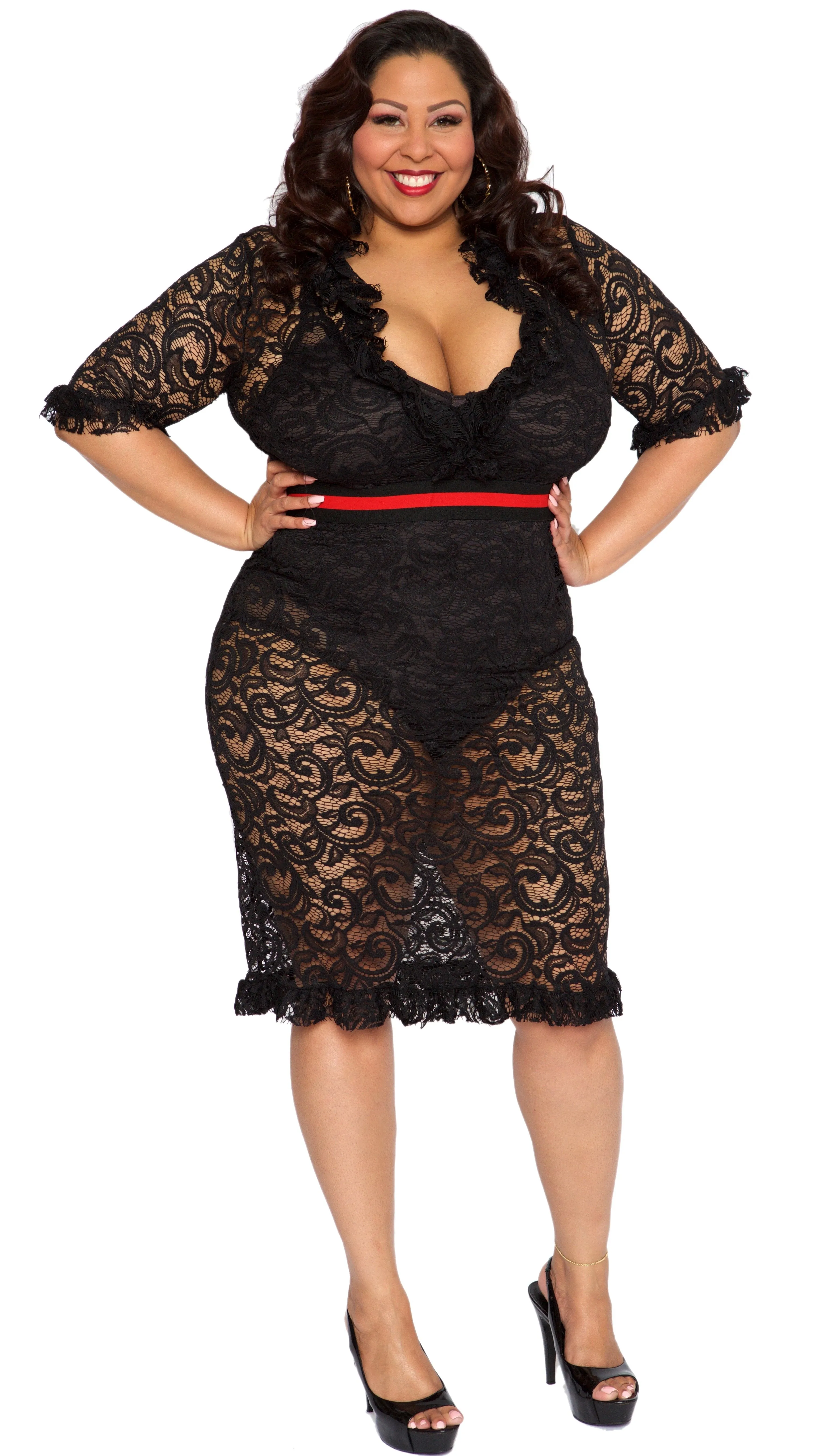 Drama Dress (Black) sold by Boughie Curves product image thumbnail 2