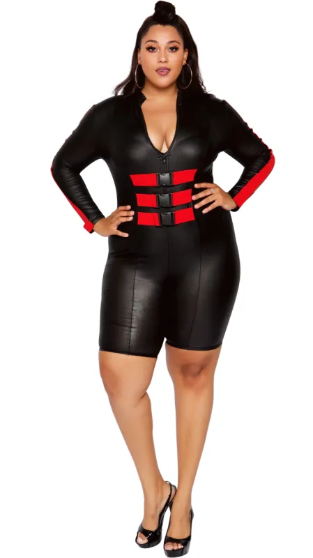 Curve Assassin Romper (Black) sold by Boughie Curves