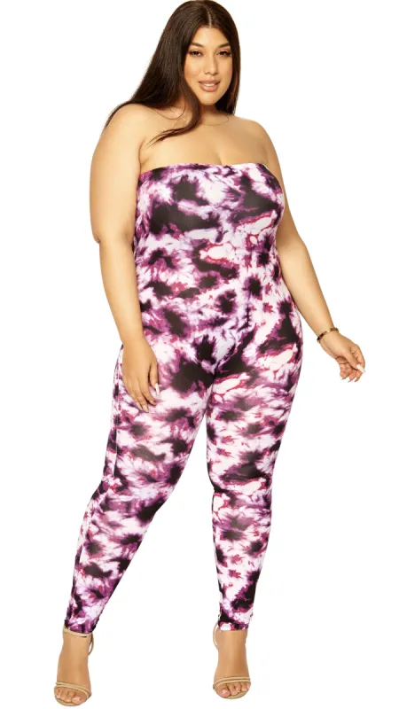 So Fine Jumper (Pink/Purple Tie Dye ) sold by Boughie Curves