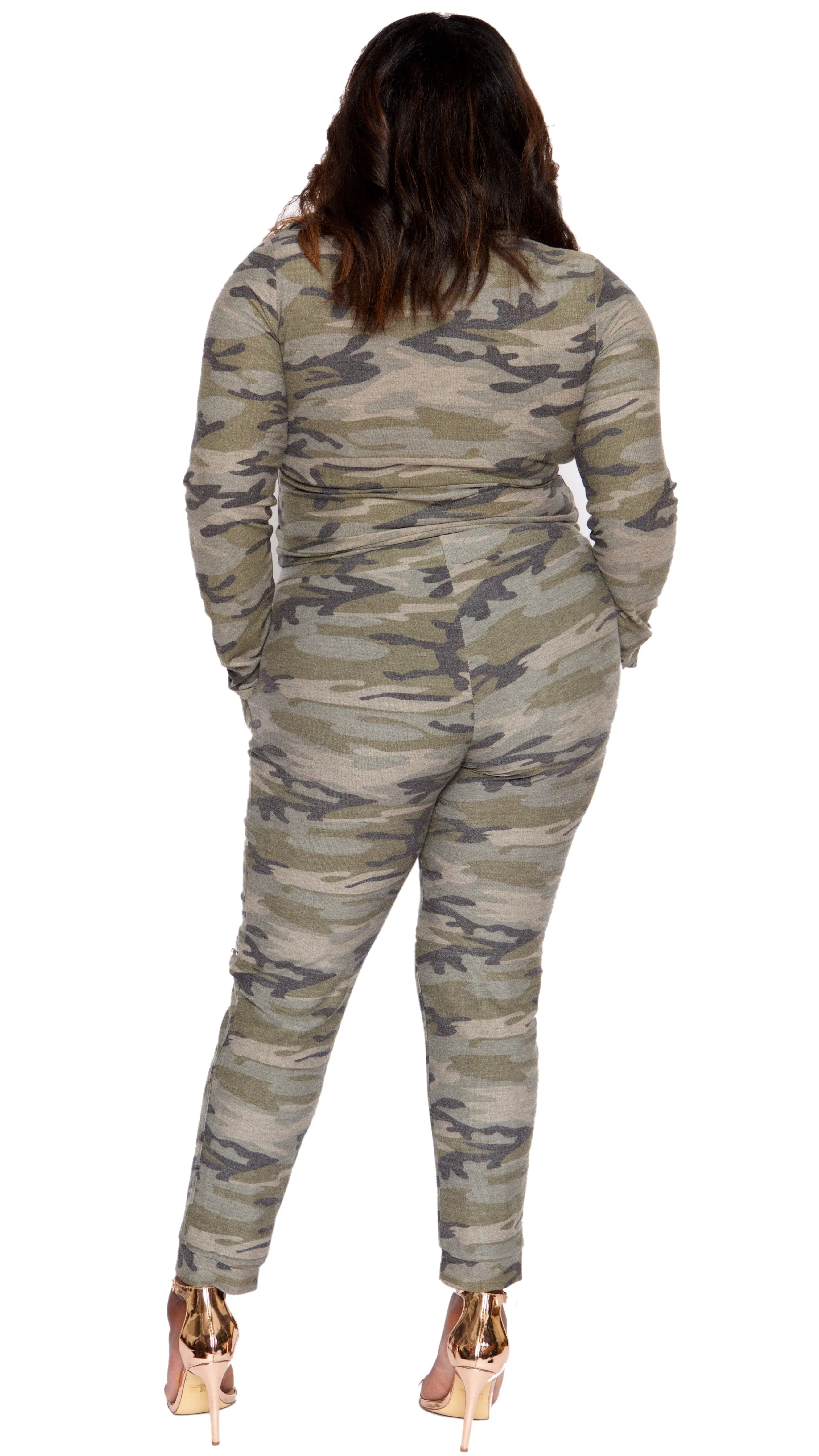 Camo Life 2 Pcs Pant Set sold by Boughie Curves product image thumbnail 3