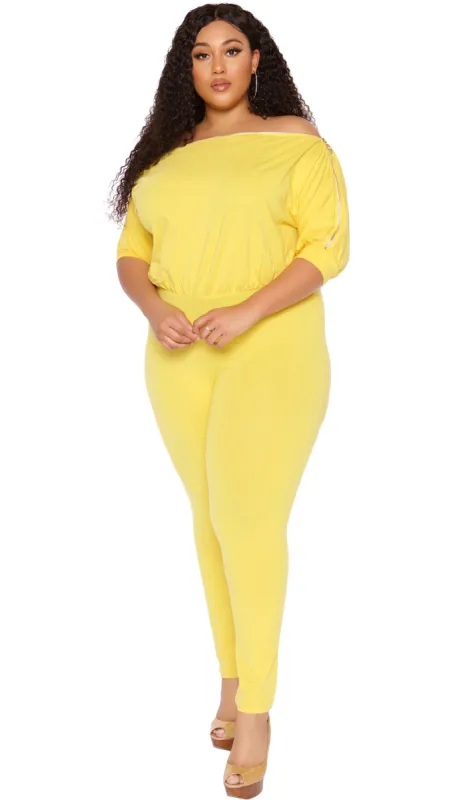 Lemon Ice Jumper (Yellow) sold by Boughie Curves