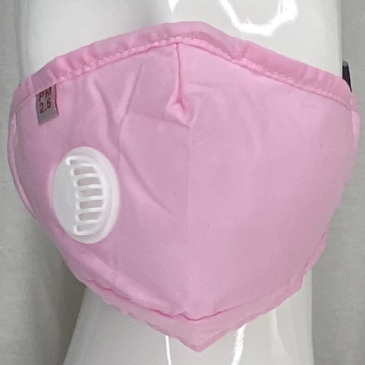Respirator PM 2.5 Mask With Filter Pocket And 2 Filters (Light Pink) In Stock sold by Boughie Curves product image thumbnail 2