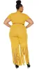 The Way It Is 2Pcs Pant Set (Mustard) sold by Boughie Curves