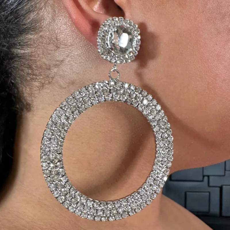 I Do Rhinestone Earrings sold by Boughie Curves