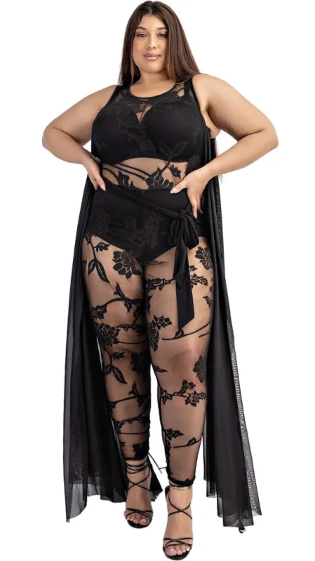 Soul Snatcher Mesh Jumper (Black) sold by Boughie Curves