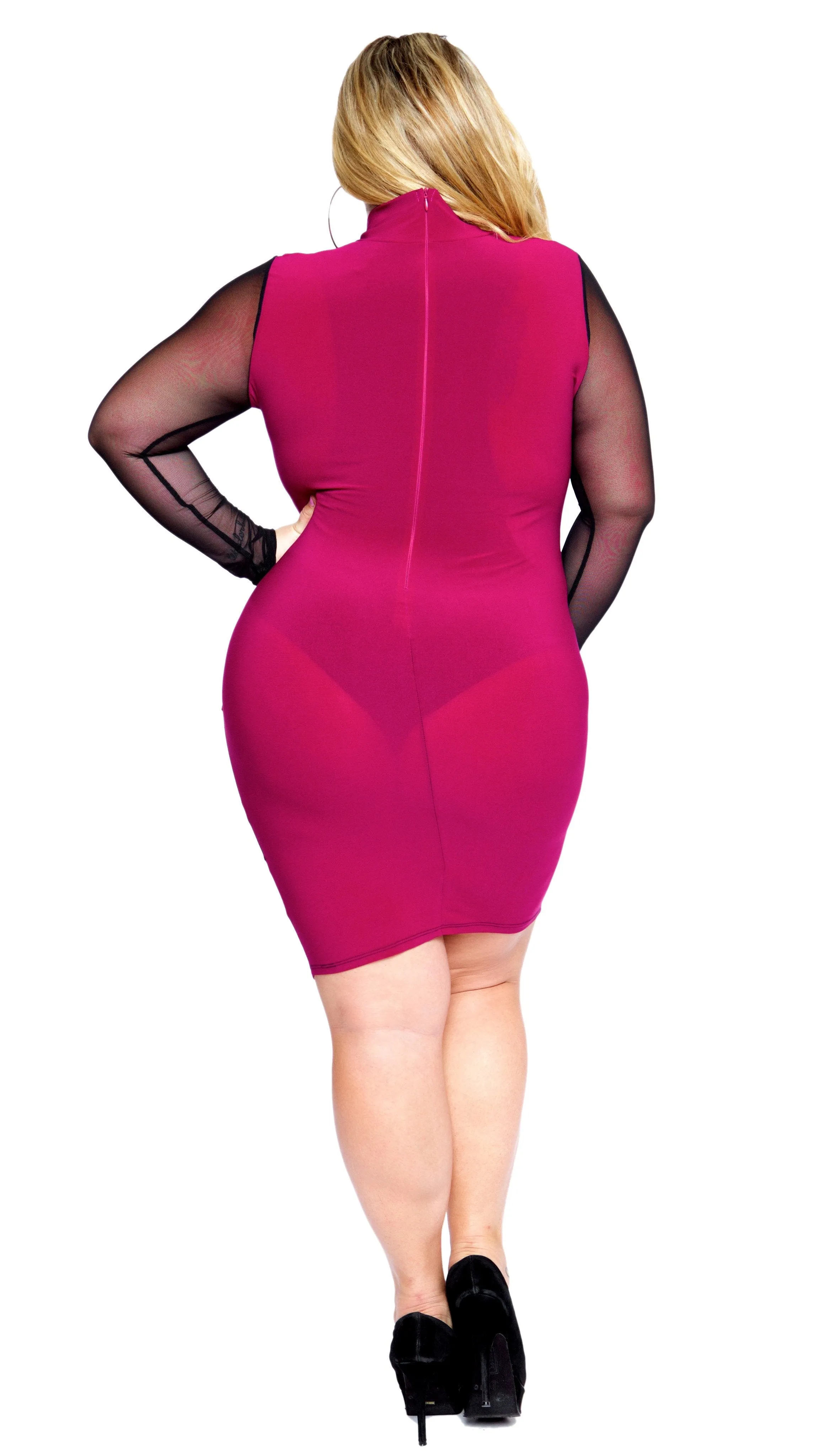 Such A Tease Dress (Purple) sold by Boughie Curves product image thumbnail 3