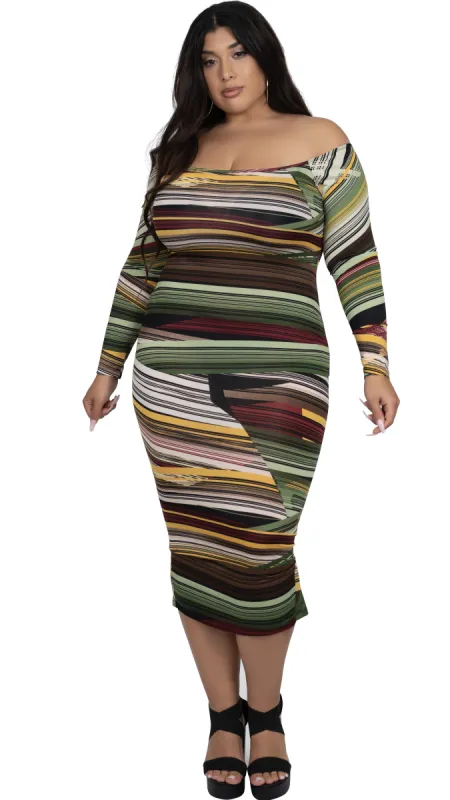 Out And About Dress (Multi) sold by Boughie Curves