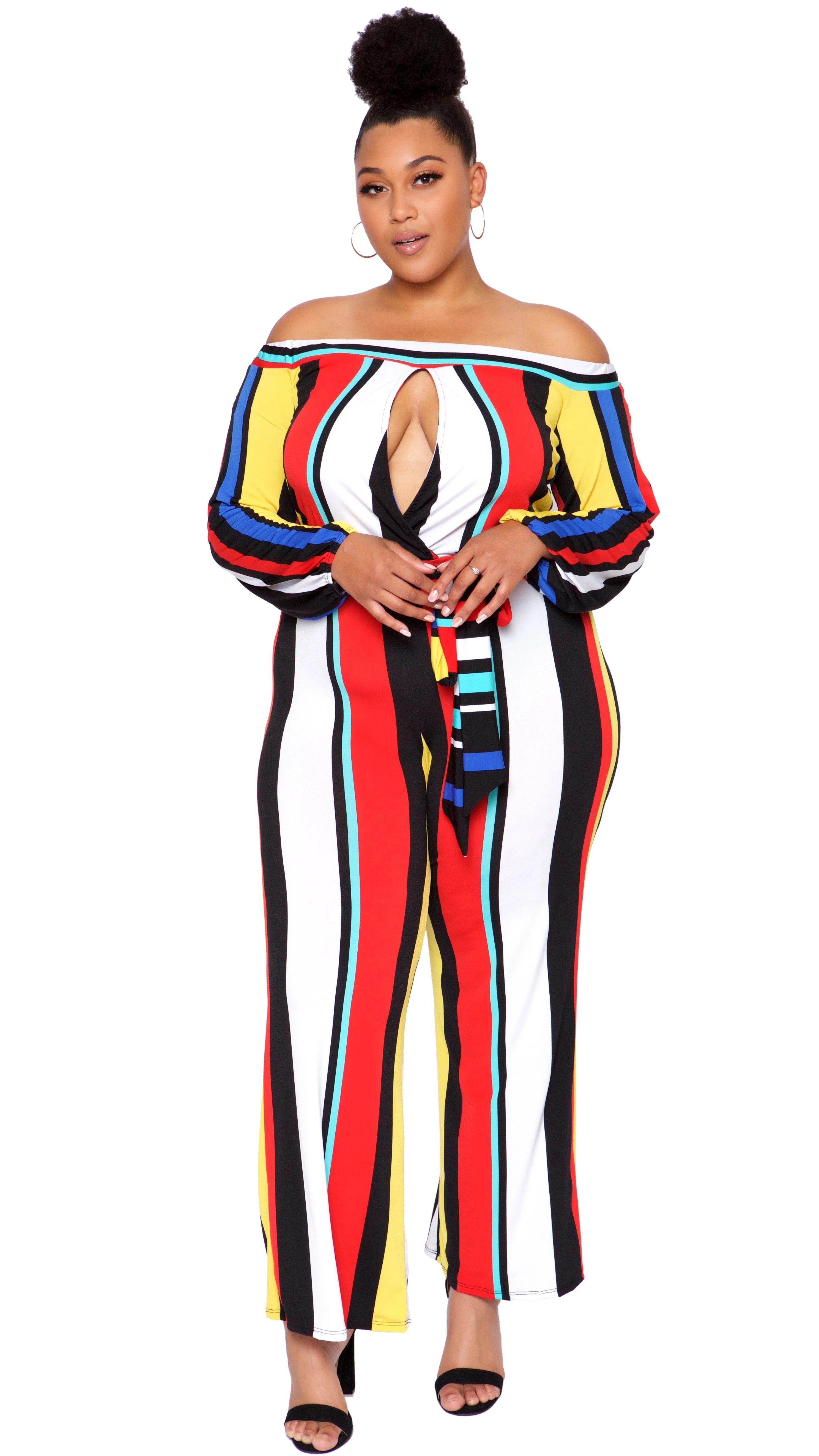 Stripes And Sass Jumper (Multi) sold by Boughie Curves