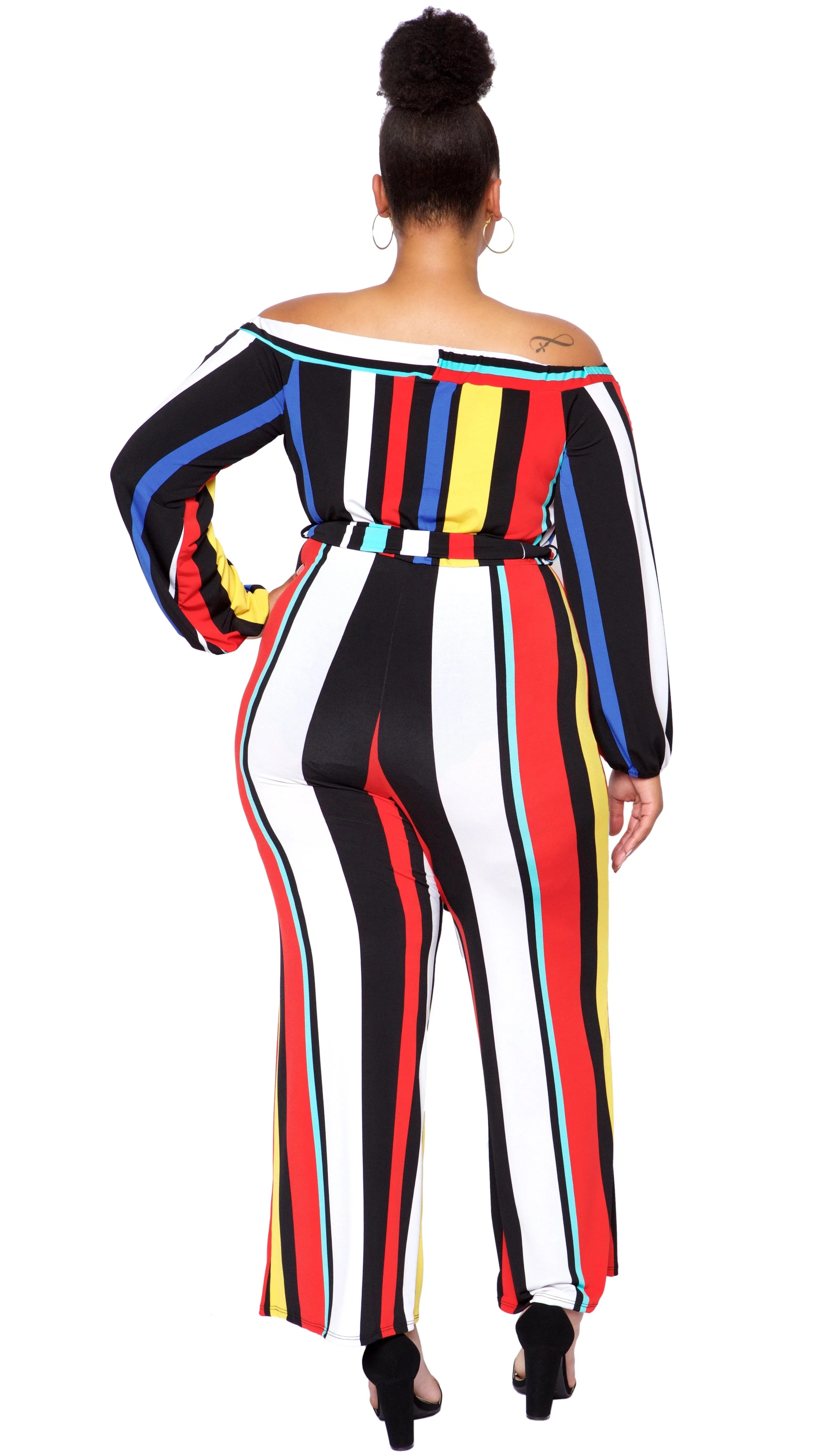 Stripes And Sass Jumper (Multi) sold by Boughie Curves product image thumbnail 3