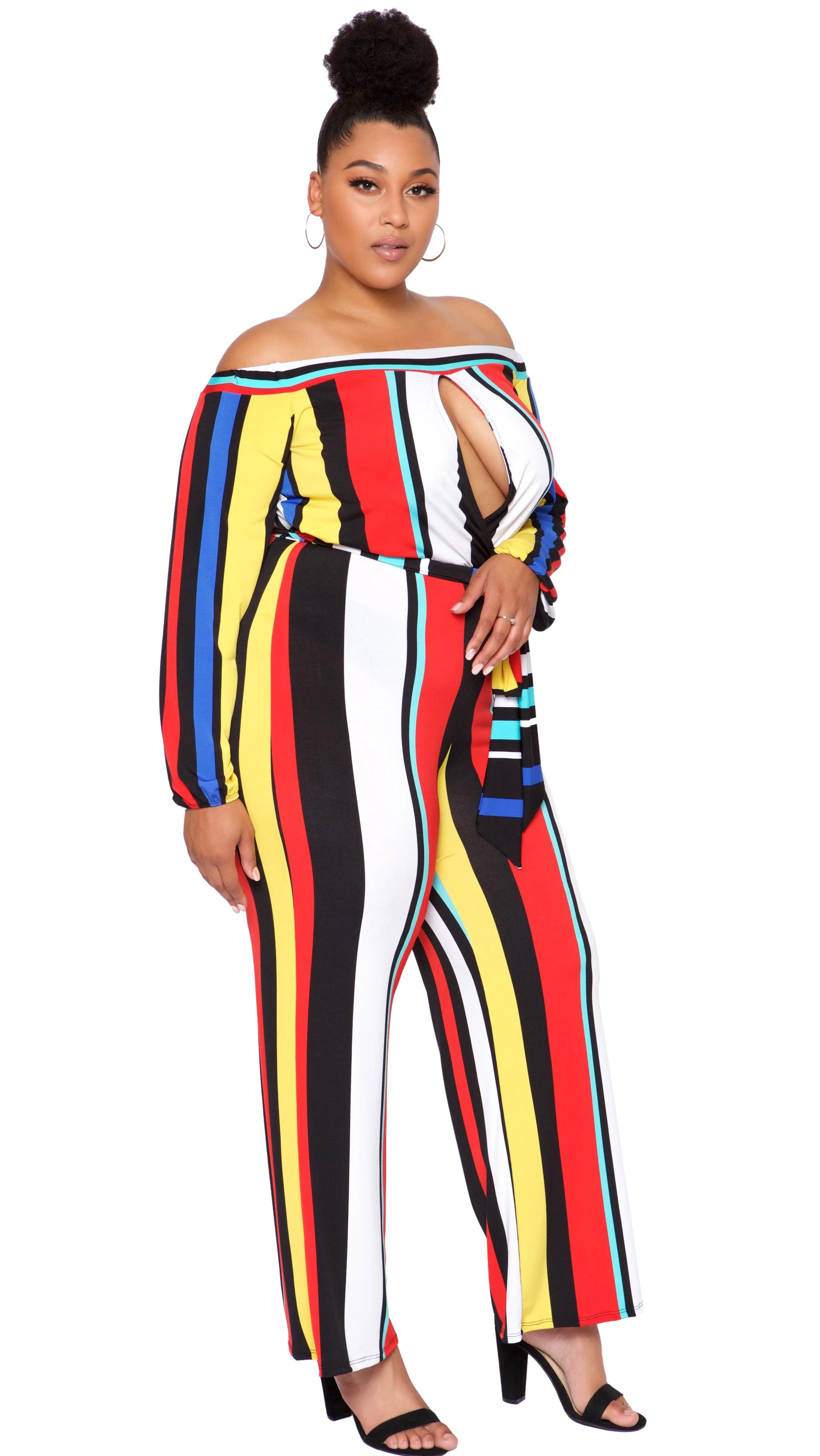 Stripes And Sass Jumper (Multi) sold by Boughie Curves product image thumbnail 2