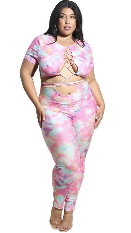 In Your Face Jumper (Rainbow Tie Dye) sold by Boughie Curves