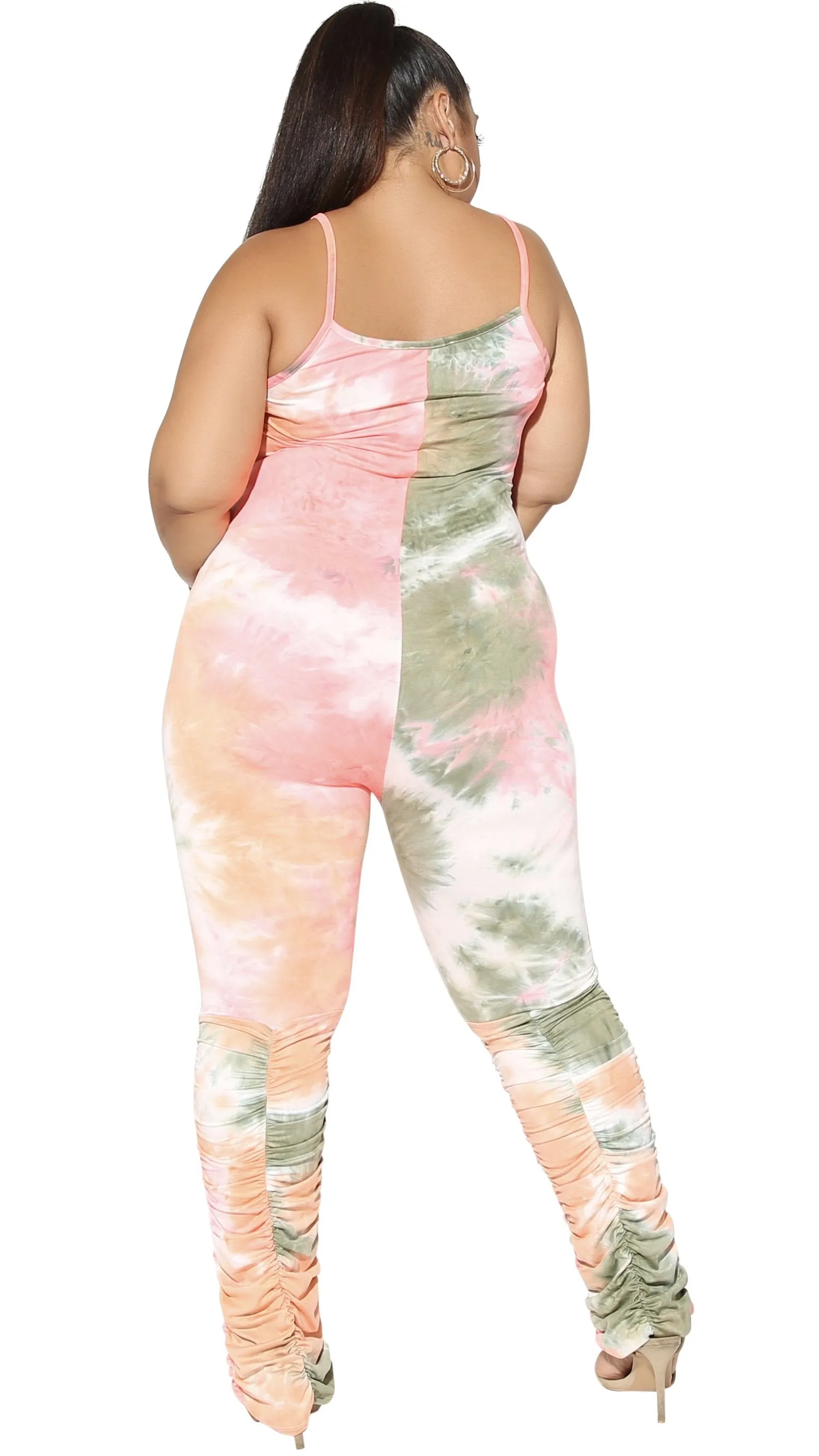 Playtime Jumper (Peach/Olive/Pink Tie Dye) sold by Boughie Curves product image thumbnail 3