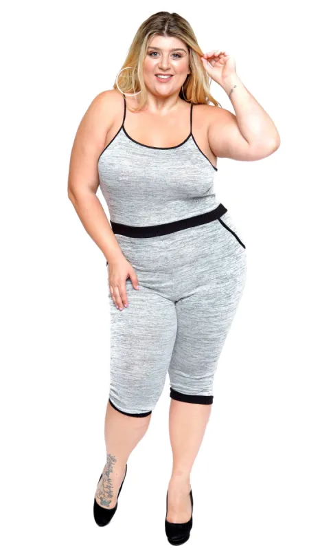 Don't Sweat Me Romper sold by Boughie Curves