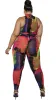 Painted Mesh 2Pcs Pant Set (Multi) sold by Boughie Curves