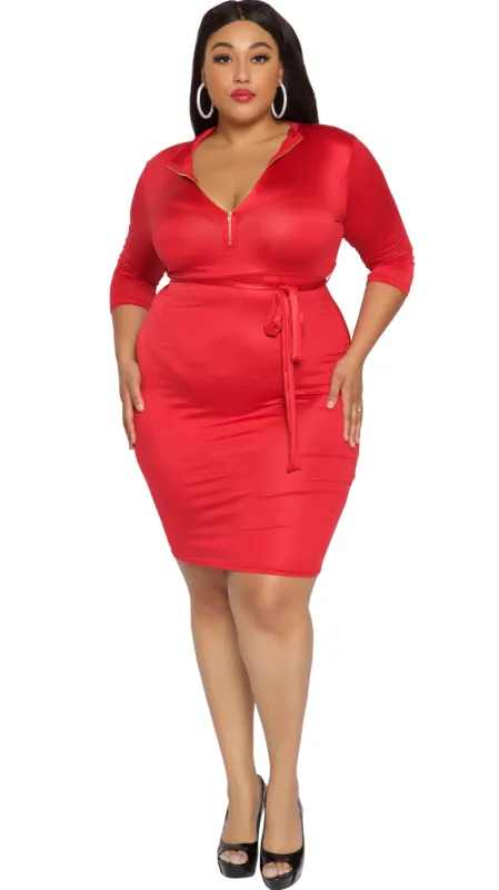 Beyond You Dress (Red) sold by Boughie Curves
