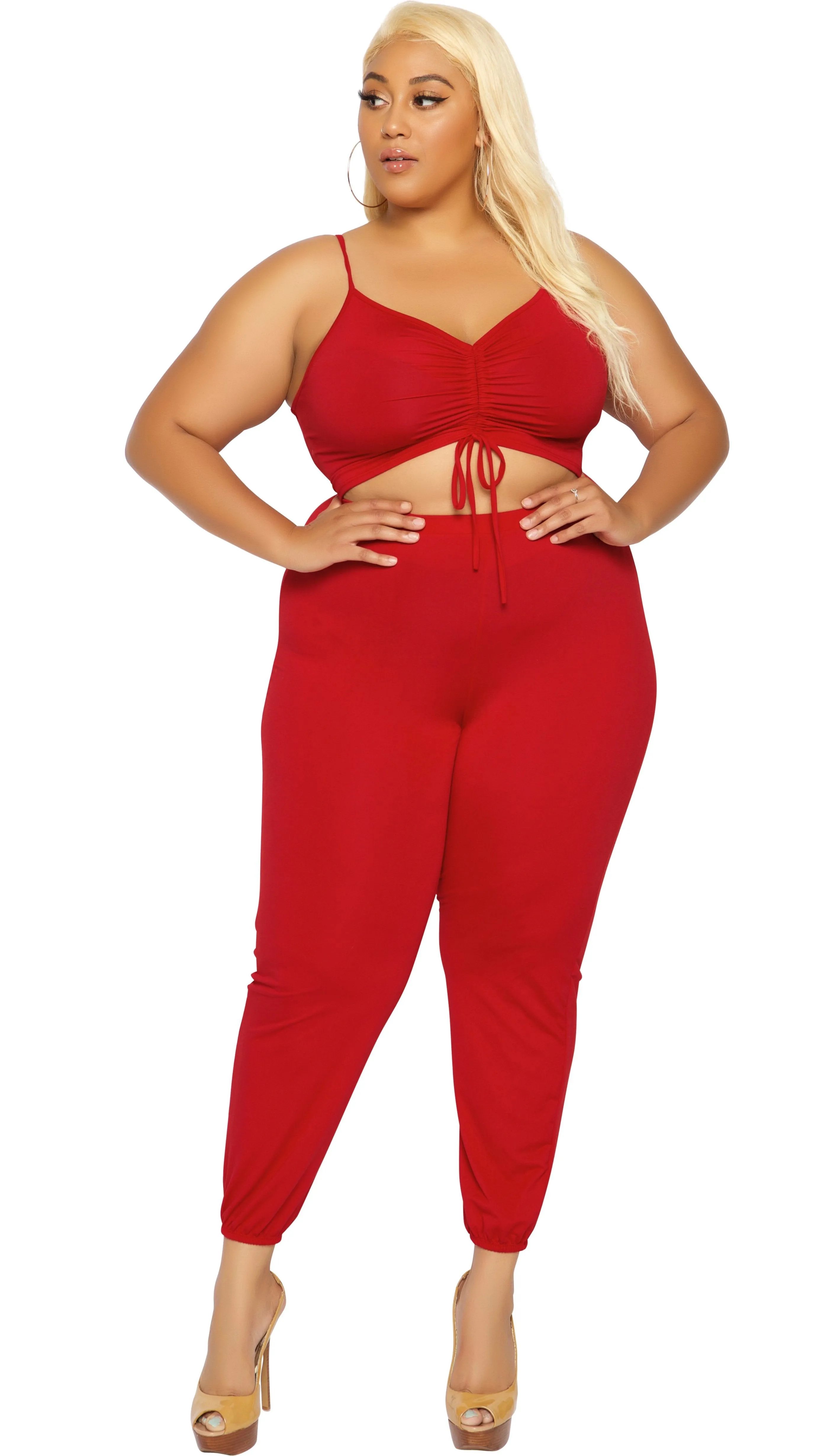 Pull Up Jumper (Red) sold by Boughie Curves product image thumbnail 2