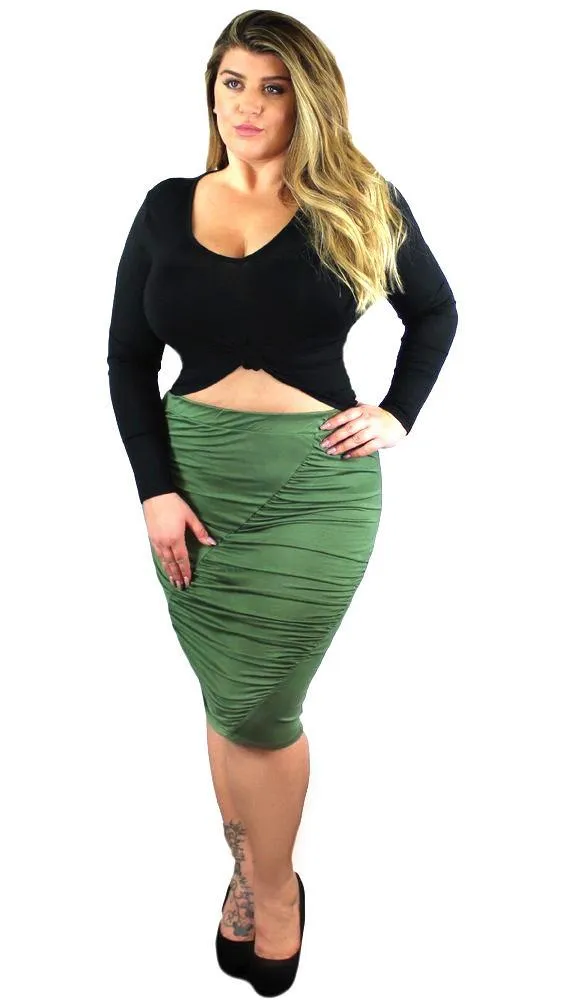 Olivia 2 Pcs Skirt Set sold by Boughie Curves product image thumbnail 2