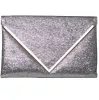 Glimmer V Clutch (Silver) sold by Boughie Curves