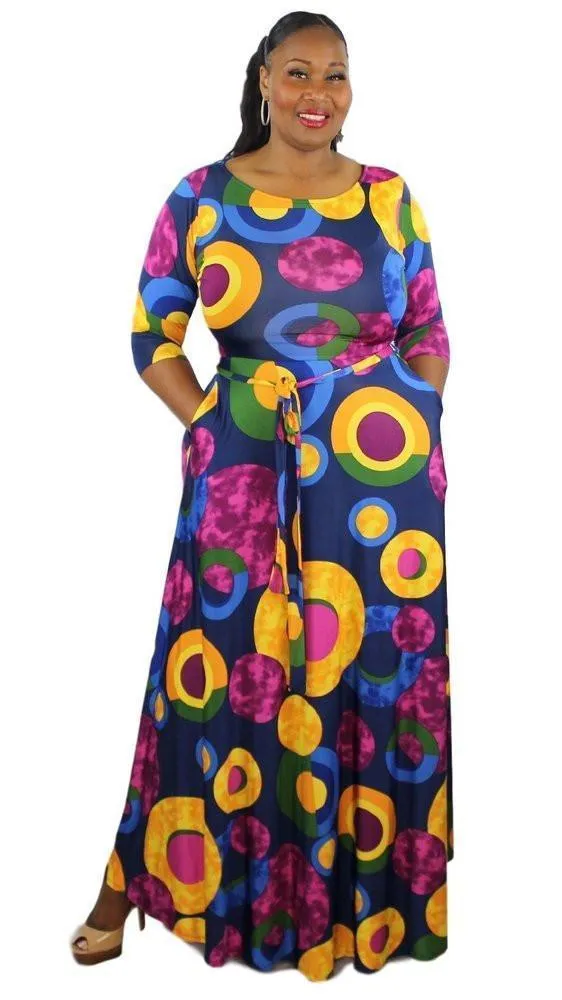 Bubbles Maxi Dress sold by Boughie Curves