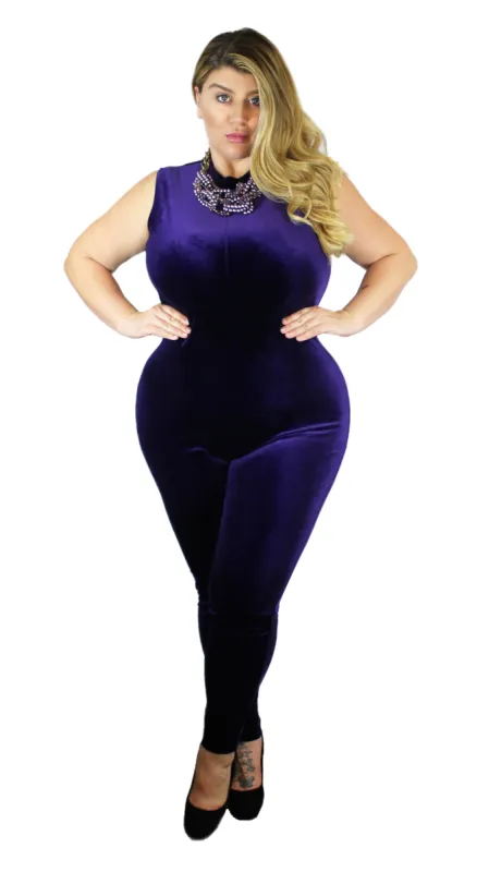 Sweet Velvet Jumper (Purple) sold by Boughie Curves