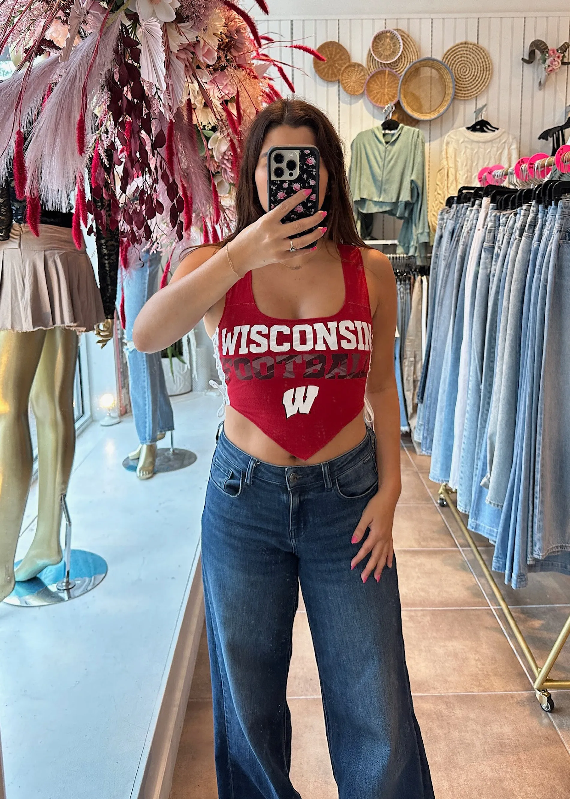 Iamkoko.la Reworked Wisconsin Badgers Tank ★ Red sold by Rock N Rags product image thumbnail 3