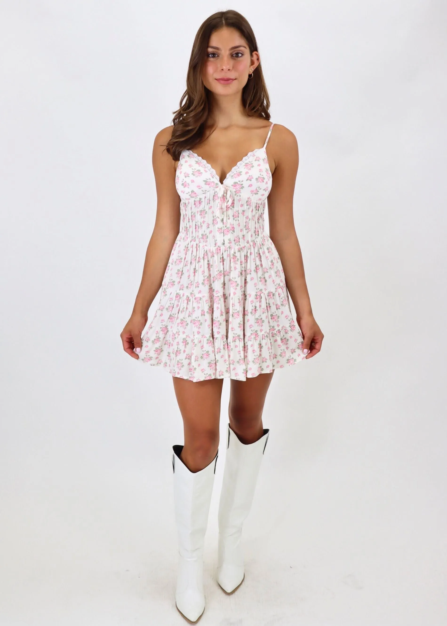 Girl In The Mirror Mini Dress ★ Pink Floral sold by Rock N Rags