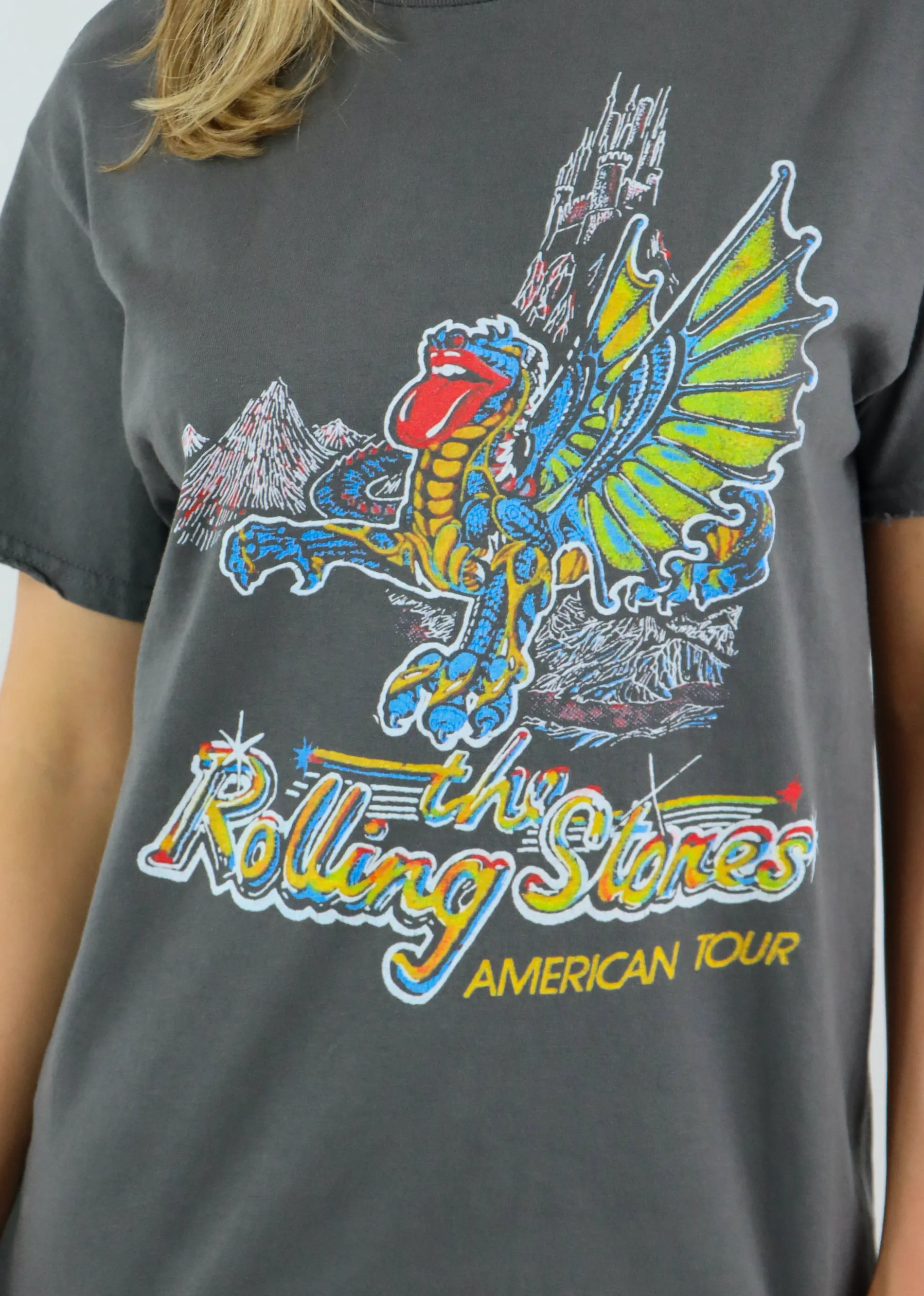 Rolling Stones American Tour Graphic Tee ★ Charcoal sold by Rock N Rags product image thumbnail 3
