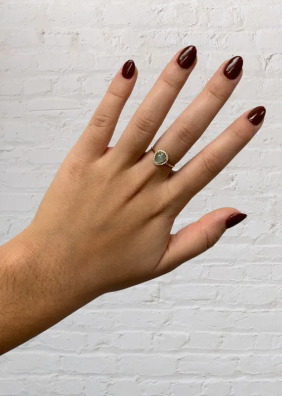 Aqua Stone Opal Ring ★ Gold sold by Rock N Rags