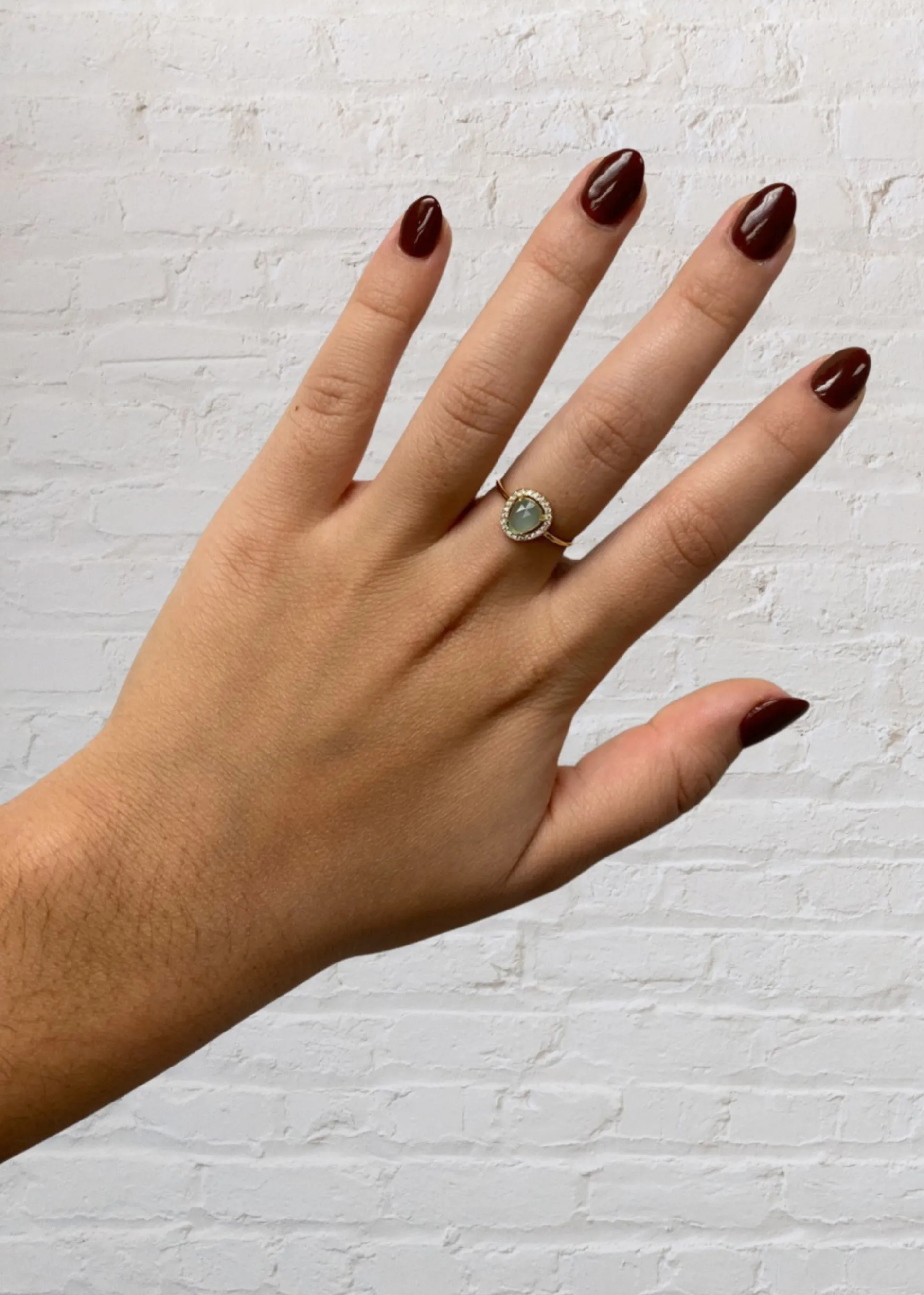 Aqua Stone Opal Ring ★ Gold sold by Rock N Rags