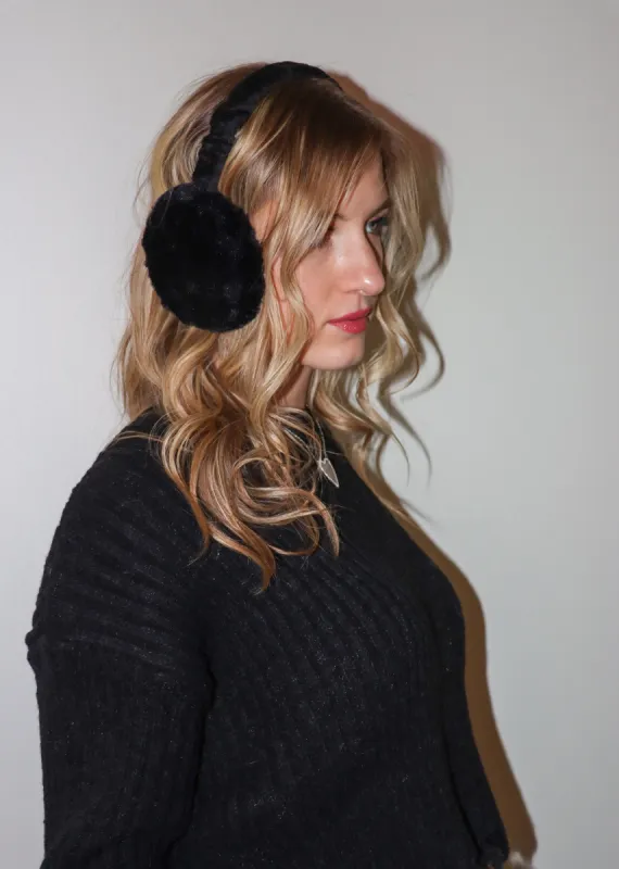 Never Too Much Ear Muffs ★ Black sold by Rock N Rags