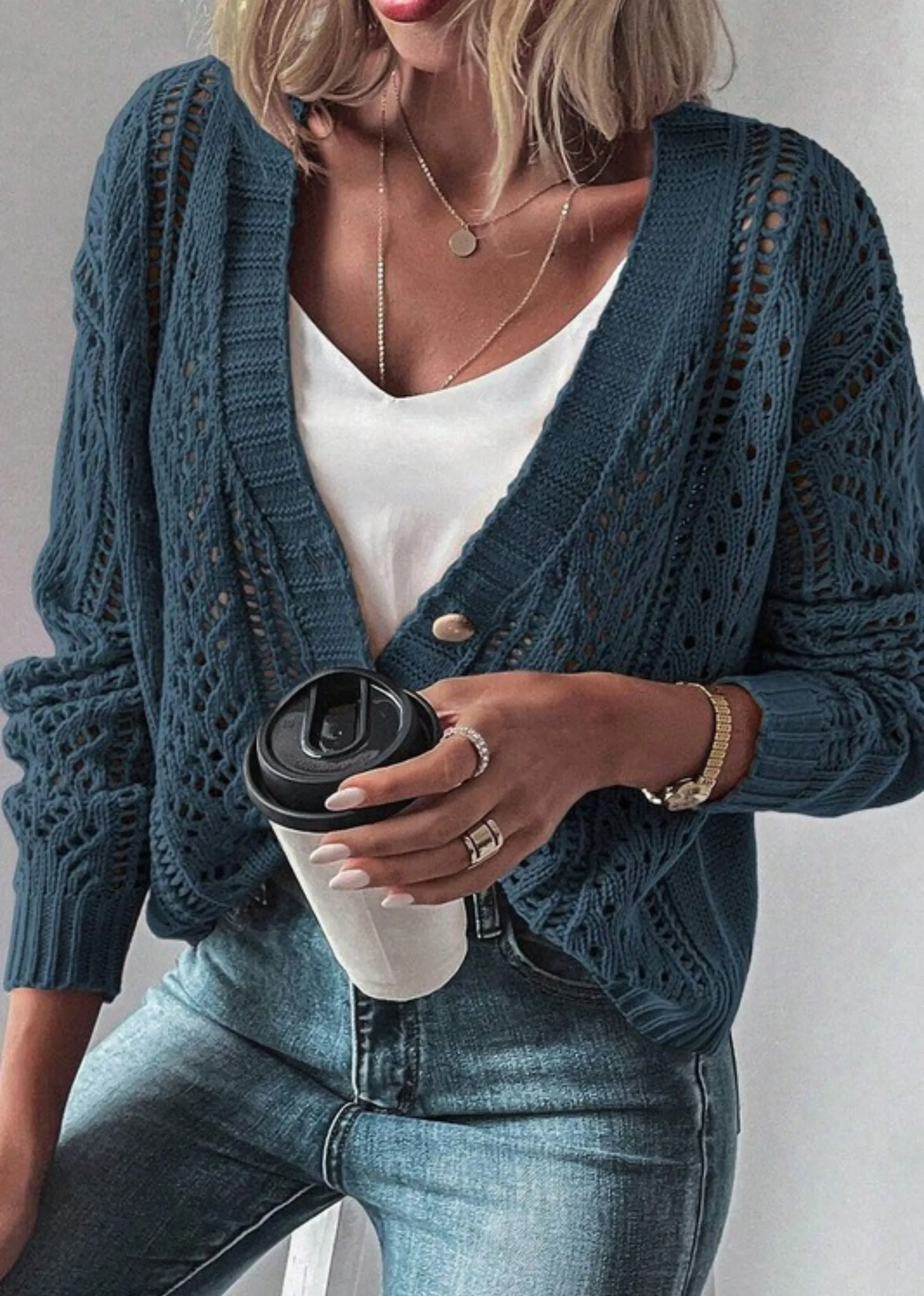 Dancing With You Cardigan ★ Teal sold by Rock N Rags product image thumbnail 2