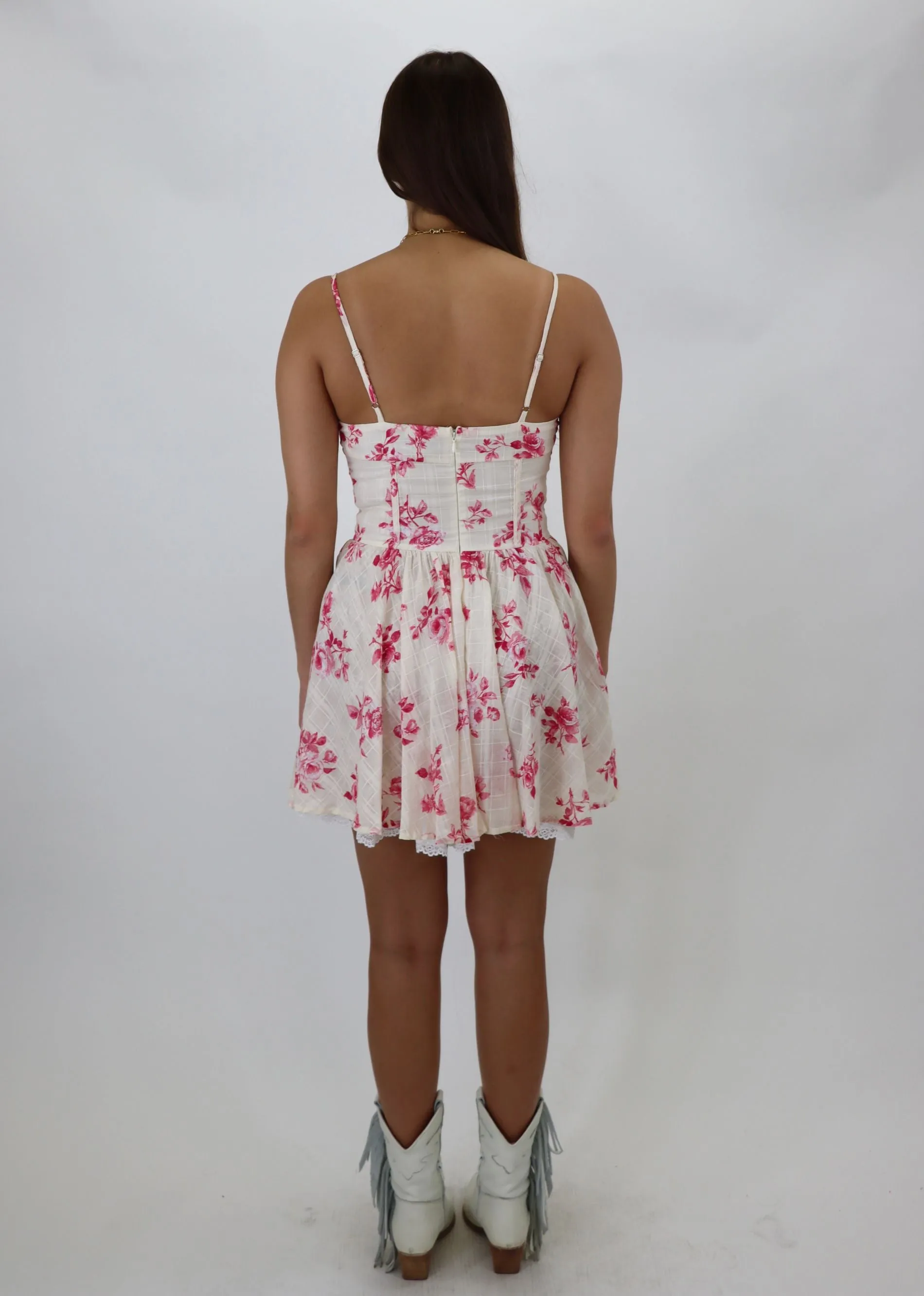 Getting There Dress ★ Red & Ivory Floral sold by Rock N Rags product image thumbnail 3