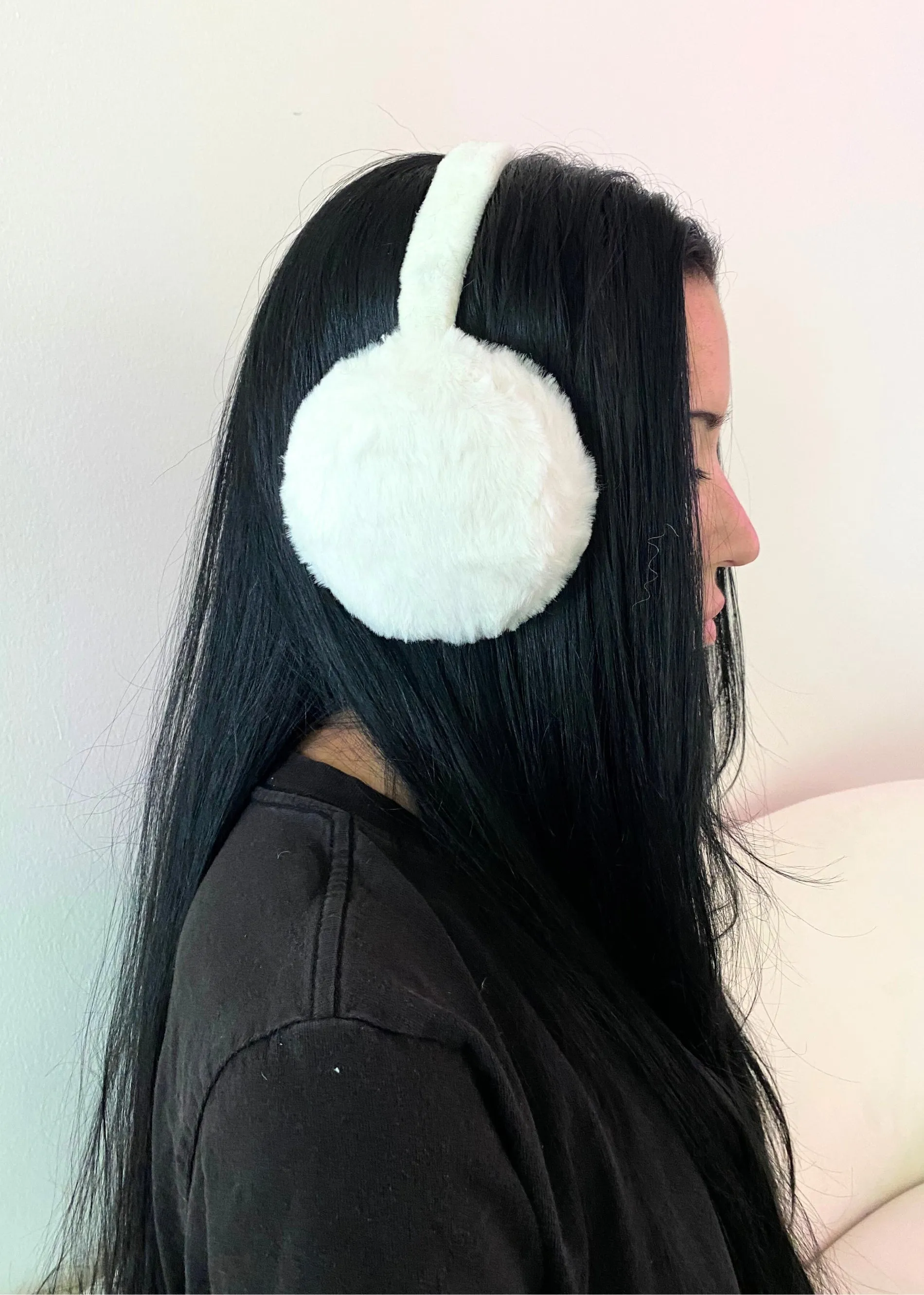 Never Too Much Ear Muffs ★ White sold by Rock N Rags product image thumbnail 2