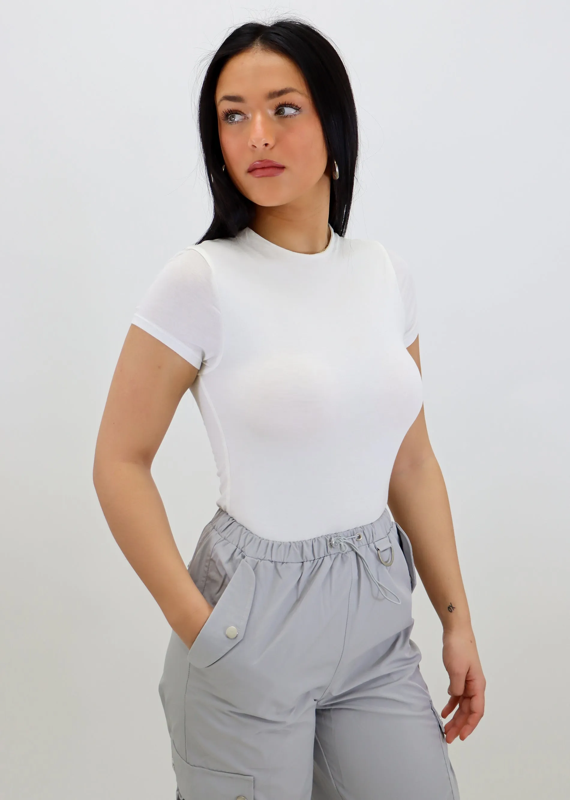 Everything I Love Short Sleeve Bodysuit ★ White sold by Rock N Rags
