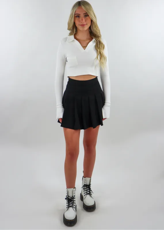 Essential Tennis Skirt ★ Black sold by Rock N Rags