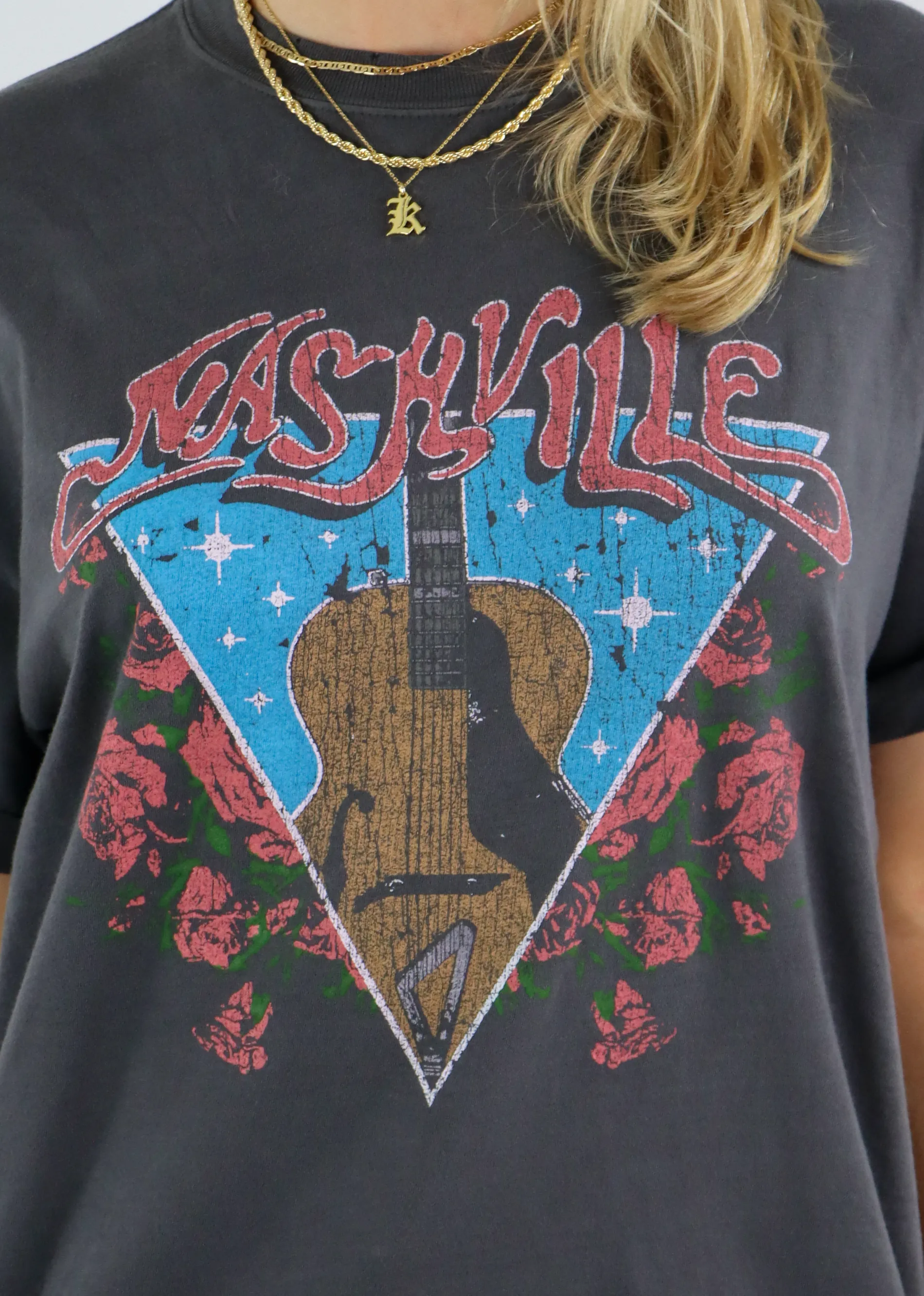 Nashville Graphic Tee ★ Charcoal Grey sold by Rock N Rags product image thumbnail 3