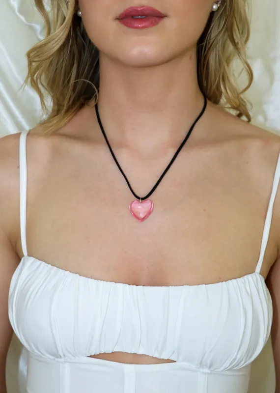 Ace Of Hearts Necklace ★ Pink sold by Rock N Rags