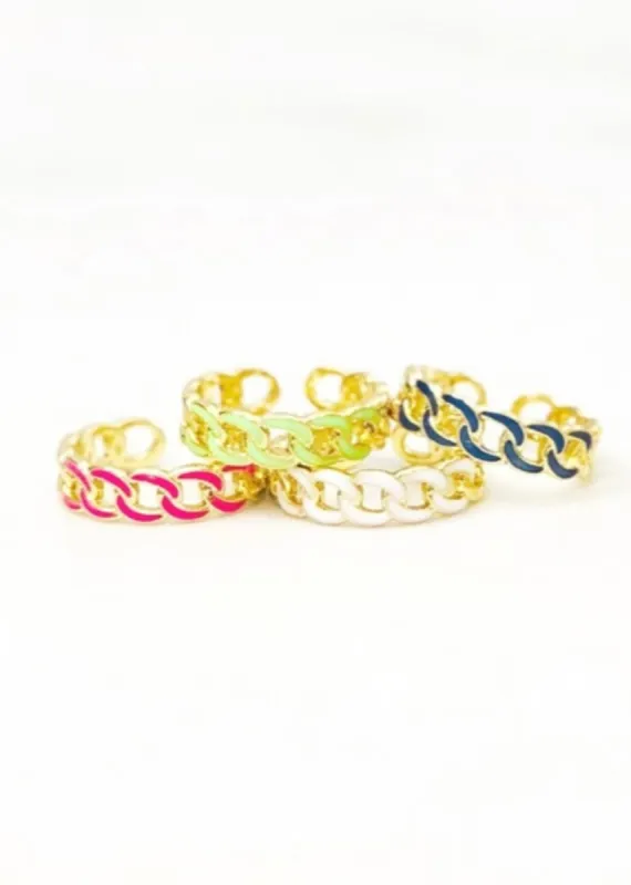 Neon Chain Ring ★ Gold sold by Rock N Rags
