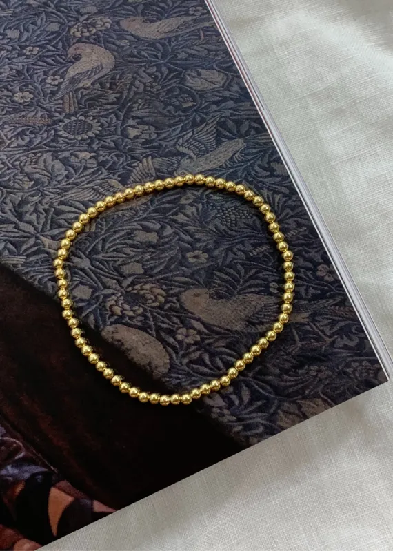 Sunflower Seeds Bracelet ★ 3mm Gold sold by Rock N Rags