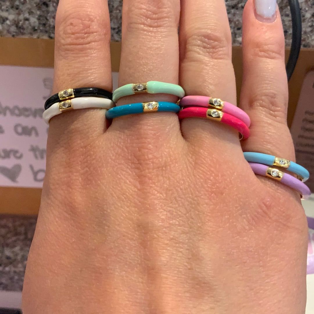 Neon Single Stud Ring sold by Rock N Rags