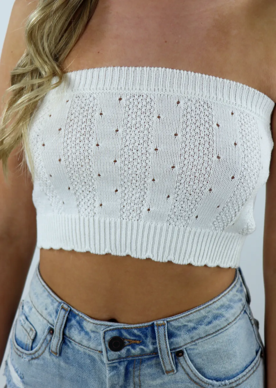 What You Need Tube Top ★ White sold by Rock N Rags product image thumbnail 3