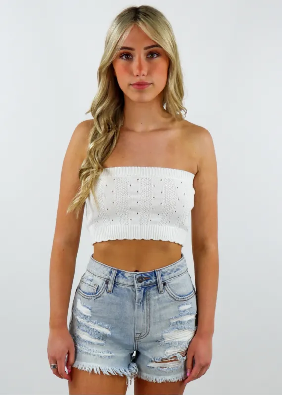 What You Need Tube Top ★ White sold by Rock N Rags
