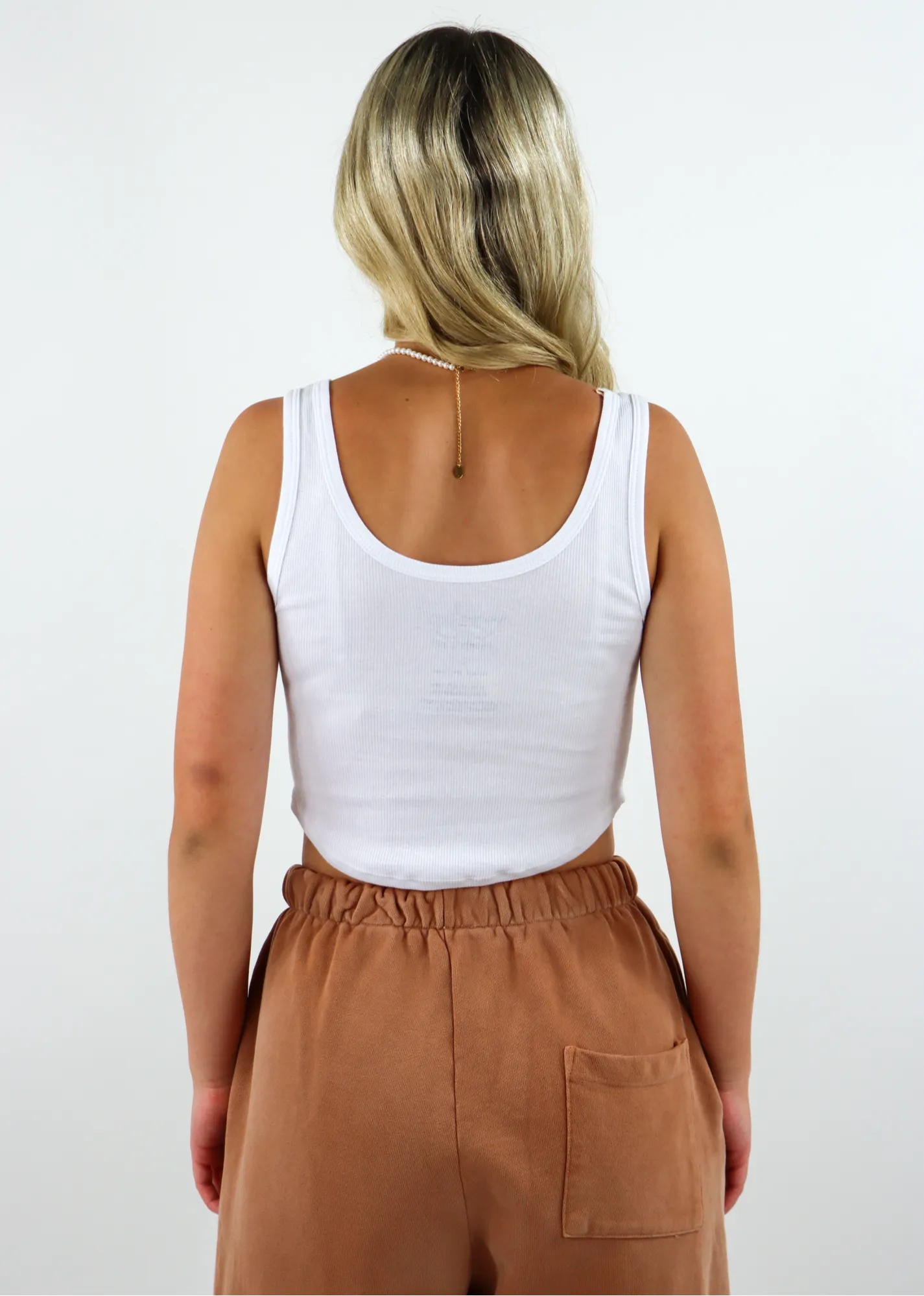 Boys Lie Little White Rib Tank ★ Camel sold by Rock N Rags product image thumbnail 3