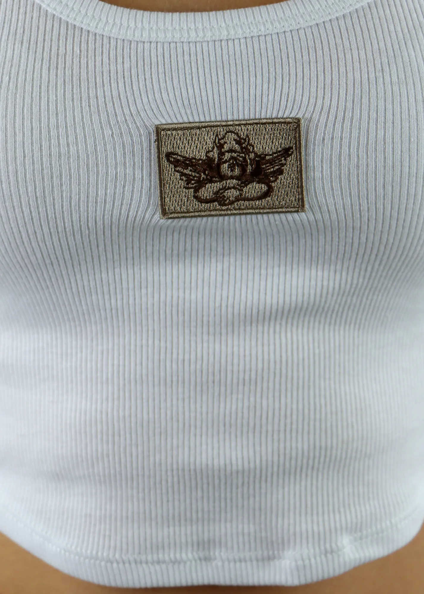 Boys Lie Little White Rib Tank ★ Camel sold by Rock N Rags product image thumbnail 4