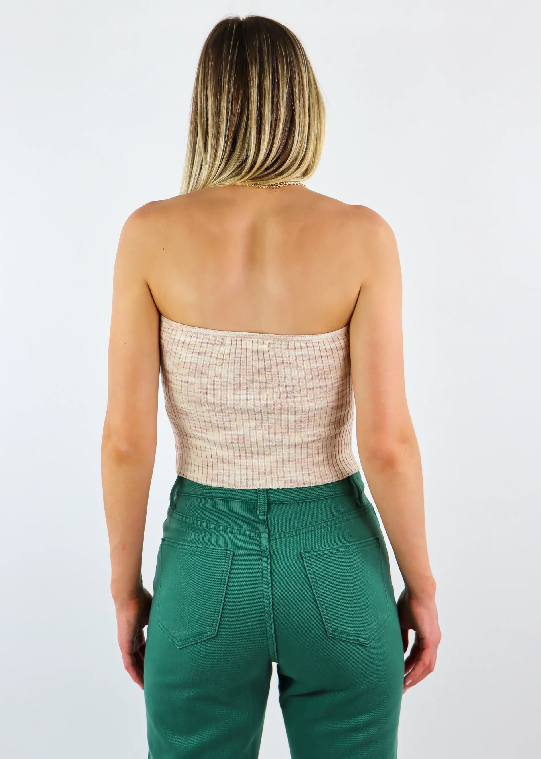 Heart On Ice Tube Top ★ Cream & Pink sold by Rock N Rags product image thumbnail 5