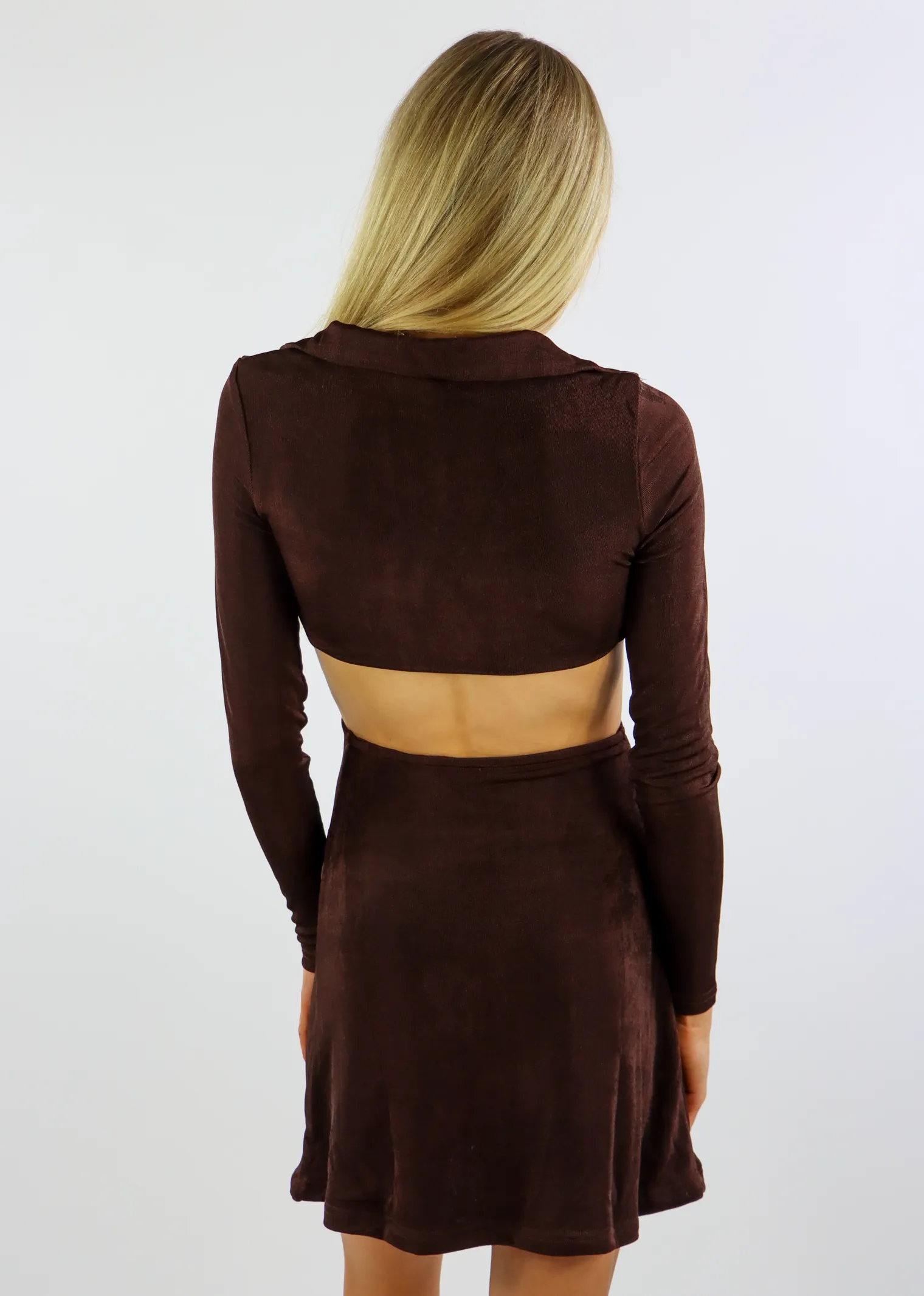 Broken Promises Long Sleeve Dress ★ Brown sold by Rock N Rags product image thumbnail 3