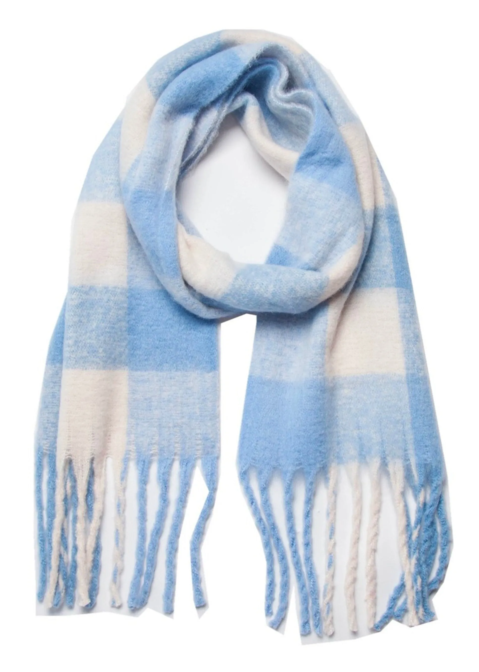 It Girl Scarf ★ Light Blue Plaid sold by Rock N Rags