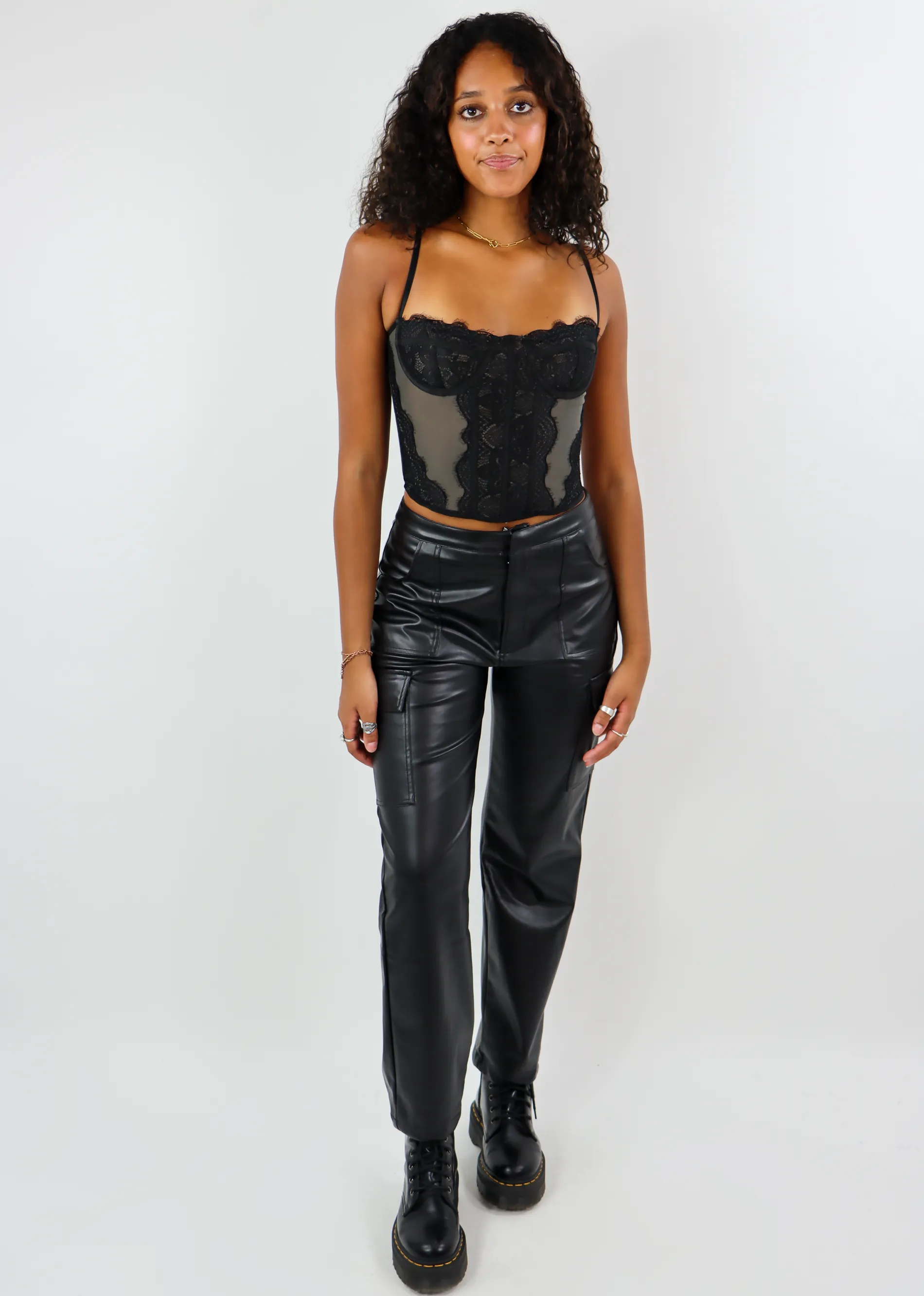 Confessions Corset Top ★ Grey sold by Rock N Rags product image thumbnail 4